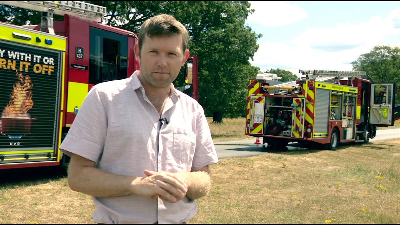 London Fire Brigade drills in Richmond Park