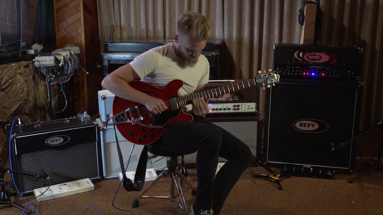 JOEY LANDRETH Demos the Revv Amps Dynamis 210 Combo