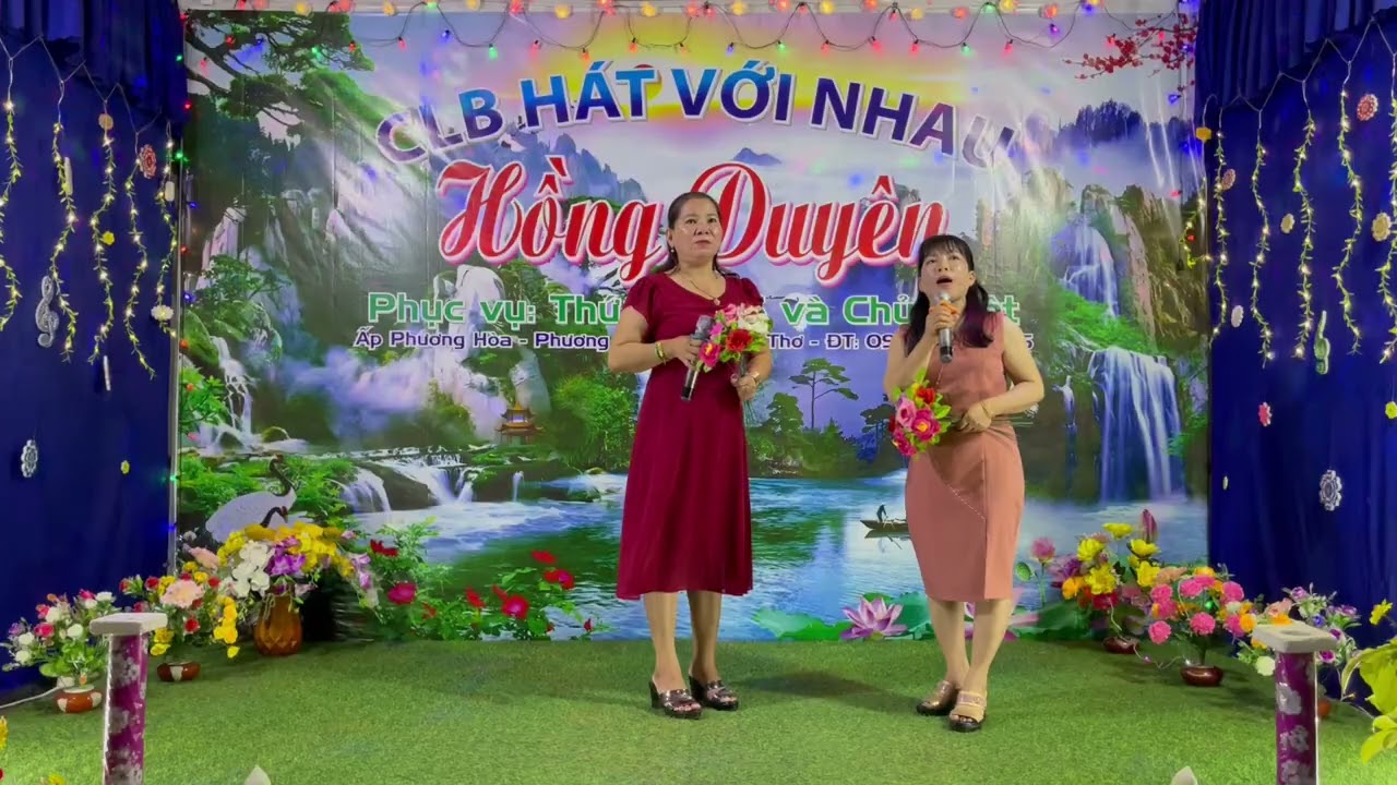 Ca khúc: hẹn hò dưới trăng” trình bày “ Nguyễn thu và Nguyễn nương