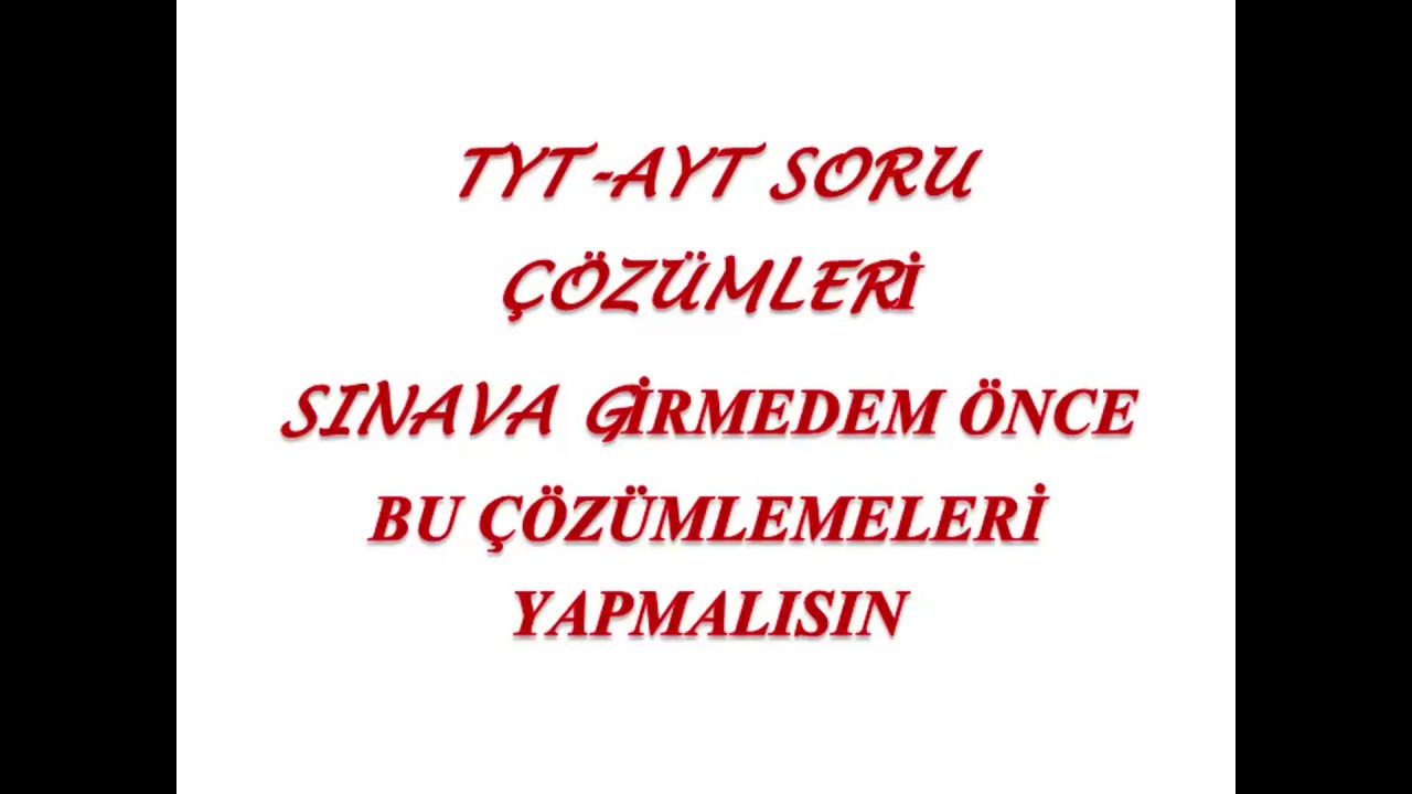 BİYOLOJİ 2018 TYT #1  DEĞERLENDİRME  TESTLERİNİN HACI ALİ HOCA İLE ÇÖZÜMÜ