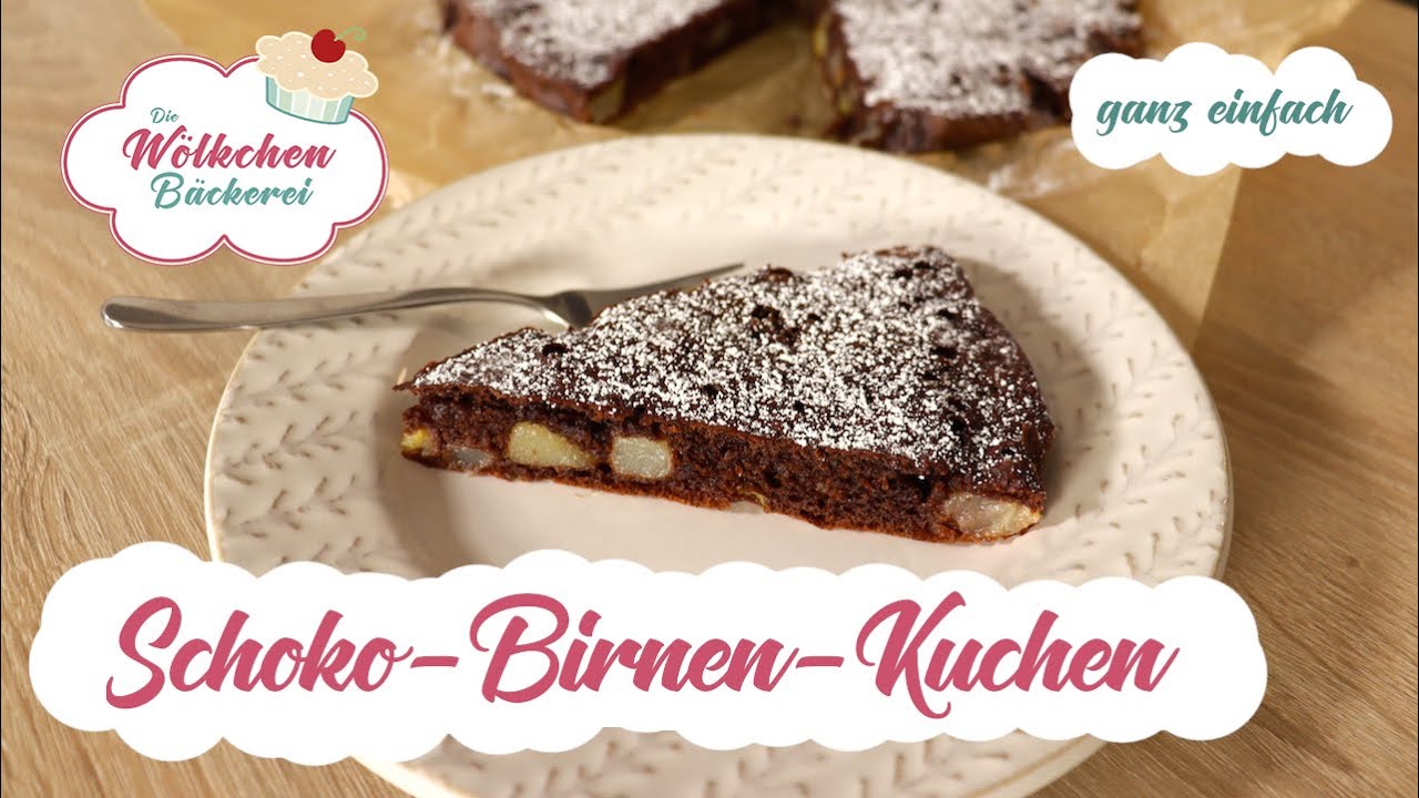 Schoko-Birnen-Kuchen - Diät-Kuchen einfach und schnell selbst gemacht (ww geeignet)