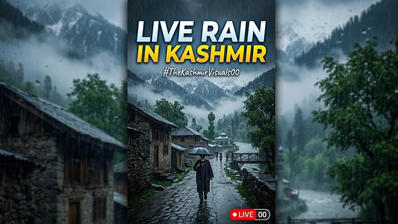 ☔LIVE RAIN IN KASHMIR ☔