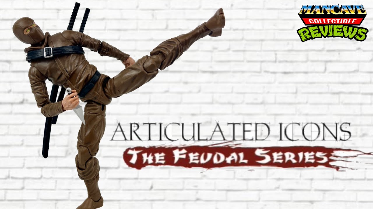 Articulated Icons The Feudal Series Basic Ninja (Brown) The Fwoosh Figure Review and Size Comparison