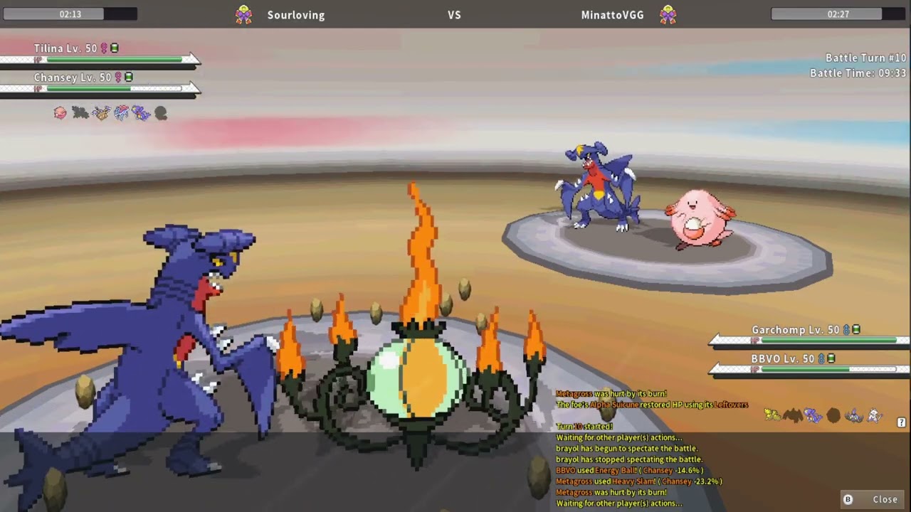 PokeMMO Tournament Community Combat Doubles #440 - Sourloving vs MinattoVGC