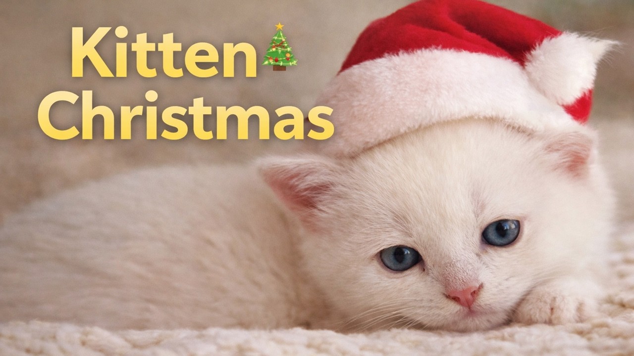 Cute Kitten Christmas Healing Music🎄귀여운 아기고양이 크리스마스 힐링 음악!  (1 Hour)