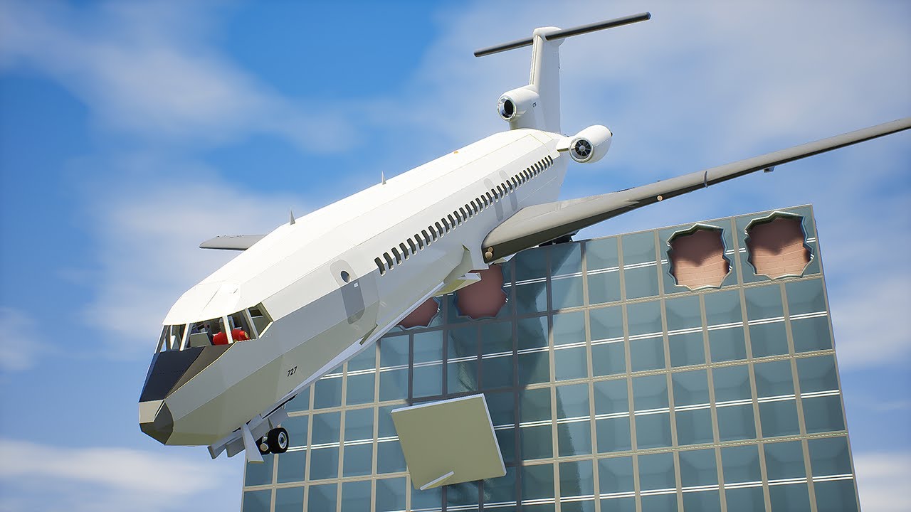 Airplane Falls Off Building 8 | Brick Rigs