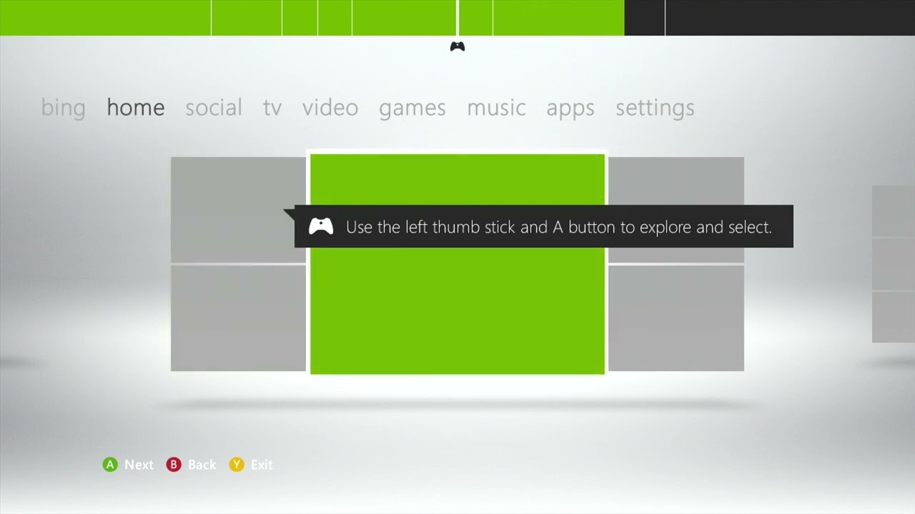 Xbox 360 beta metro dash OOBE
