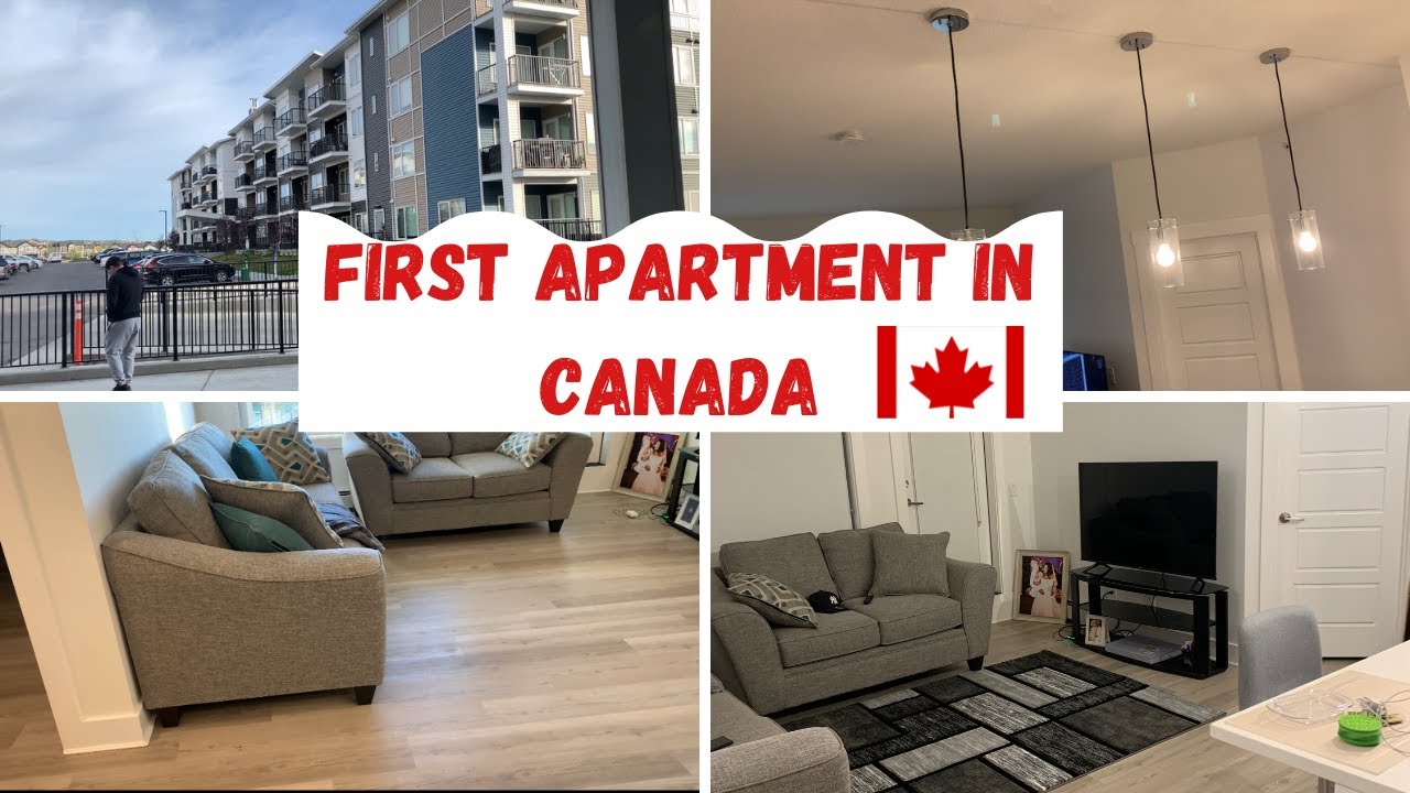 Moving into My First Apartment in Canada🇨🇦Unpack with me #apartmenttour /Calgary Apartment Tour