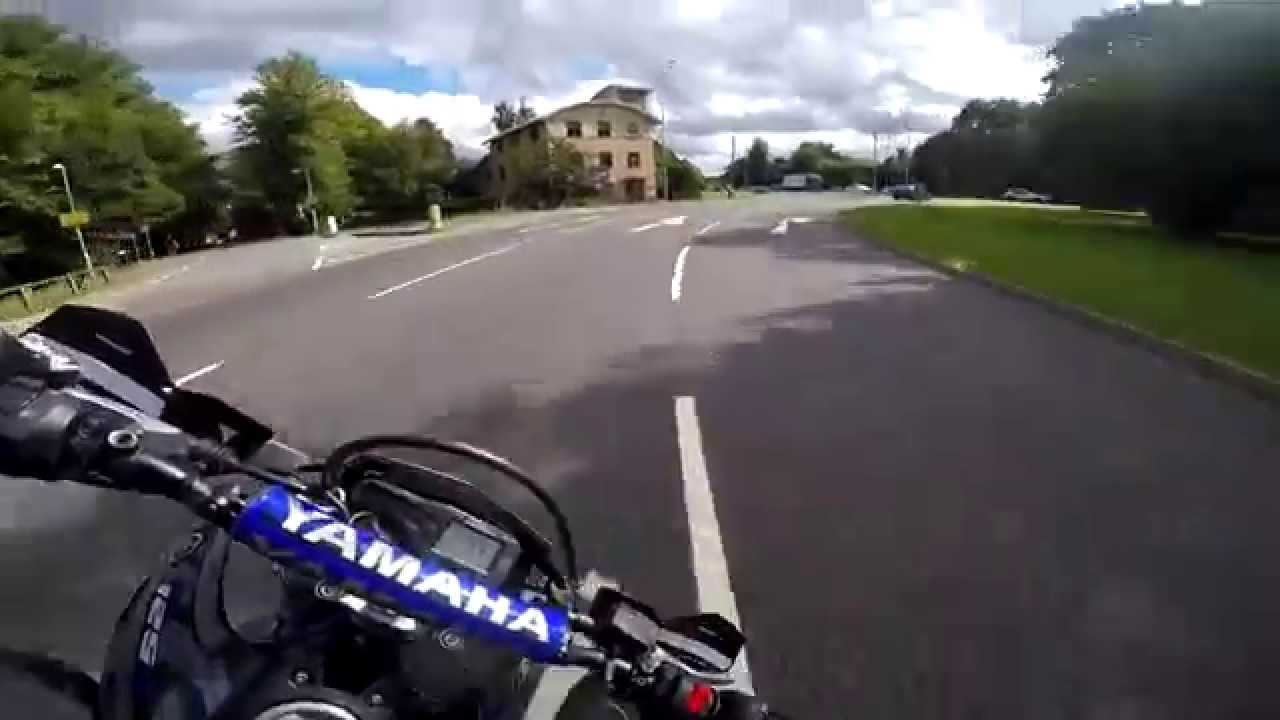 Yamaha WR125x - Country roads, Racing BMW + Full arrow exhaust