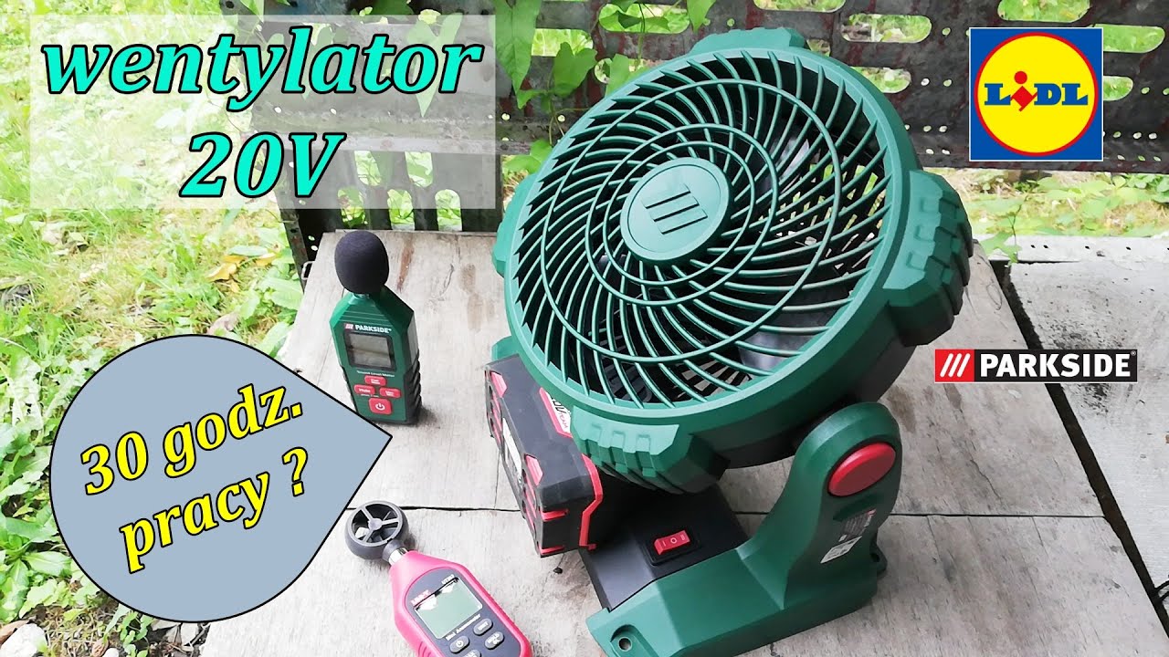 PARKSIDE Wentylator akumulatorowy 20 V PVA 20-Li A1, są wady i zalety.