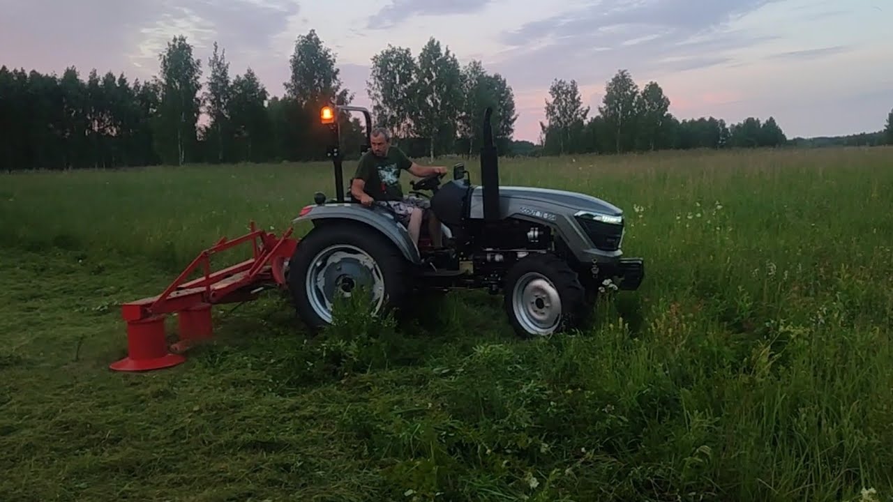 ОПЯТЬ СЕНОКОС.                   # Tractor SCOUT TE 504 , косилка Лисицки Z-178, грабли ОГР-4