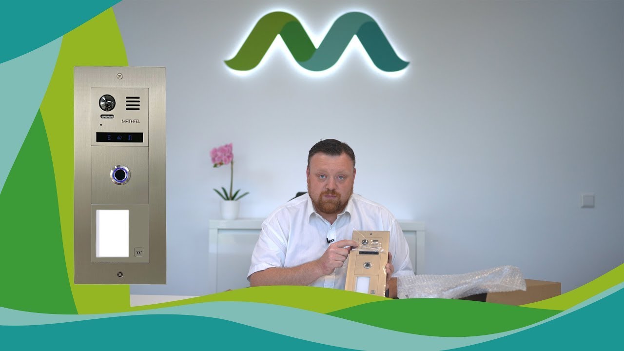 Mathfel Modulare 2 - Draht Bus IP Videotürsprechanlage in Edelstahl, optional Fingerprint und RF ID