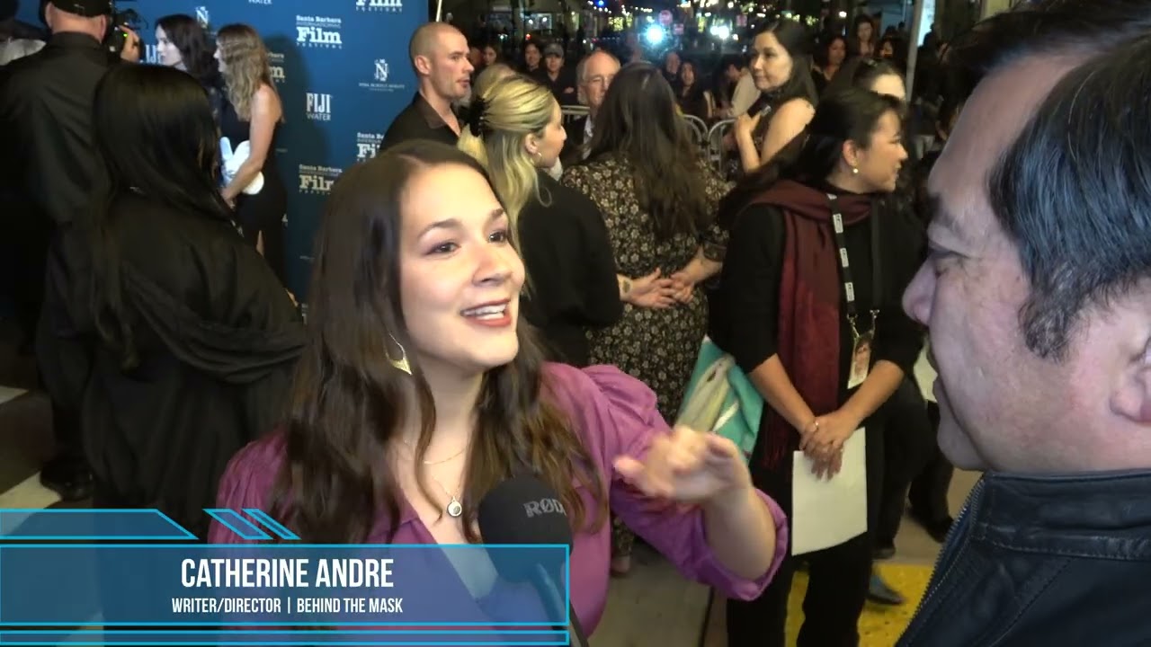 Catherine Andre Carpet Interview for Behind the Mask | SBIFF 2026