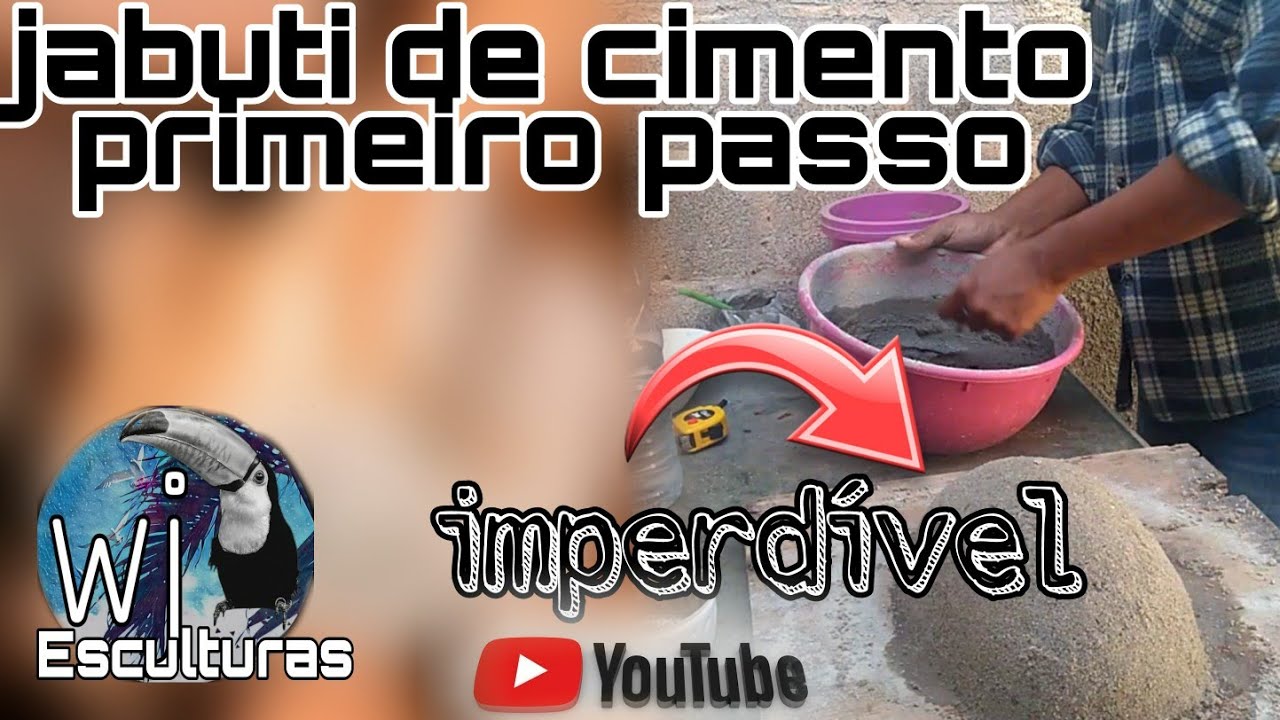 Jabuti de cimento passo a passo