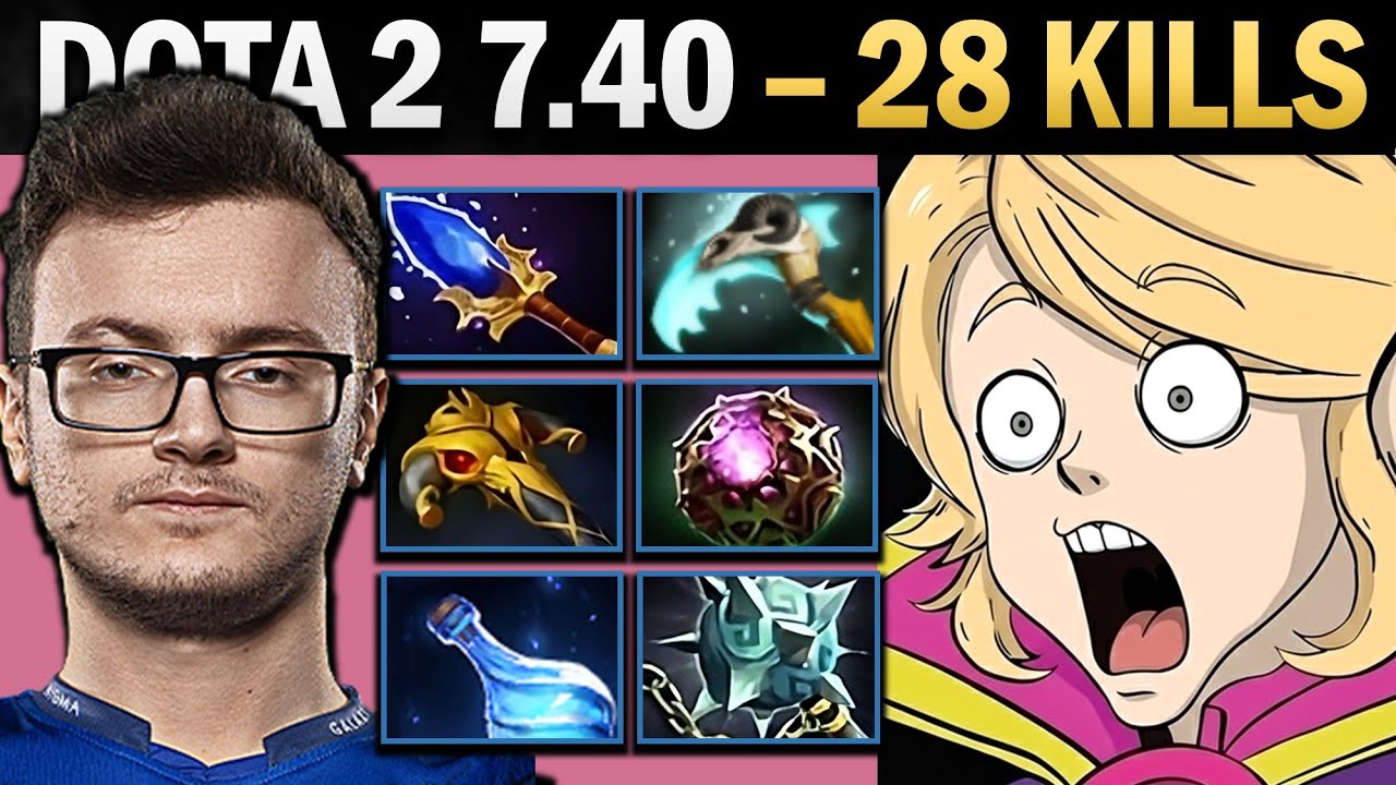 Invoker with Gleipnir and 28 Kills Pro Mid - Gameplay Dota 2
