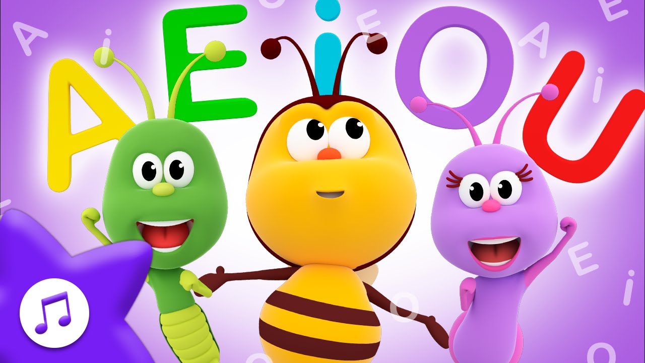 As Vogais A E I O U | Aprendizado Divertido para Crian&ccedil;as 🌈BICHIKIDS em Portugu&ecirc;s