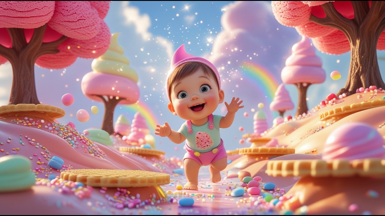 Baby in the Enchanted Ice Cream Land 🍦✨ | Learn Colors & Flavors for Kids | Fun Preschool Learning