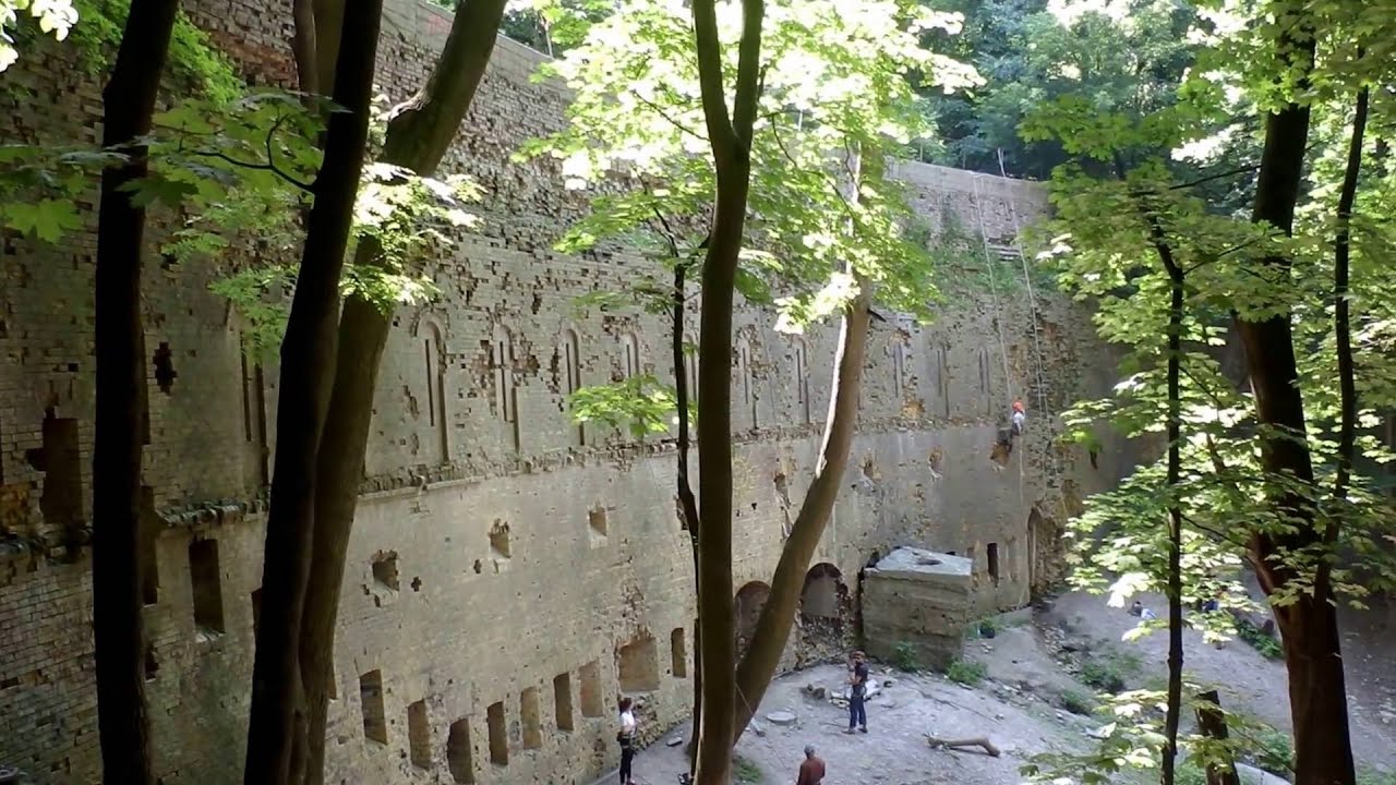 Die untere St&uuml;tzmauer der Kyjiwer Festung (1856)