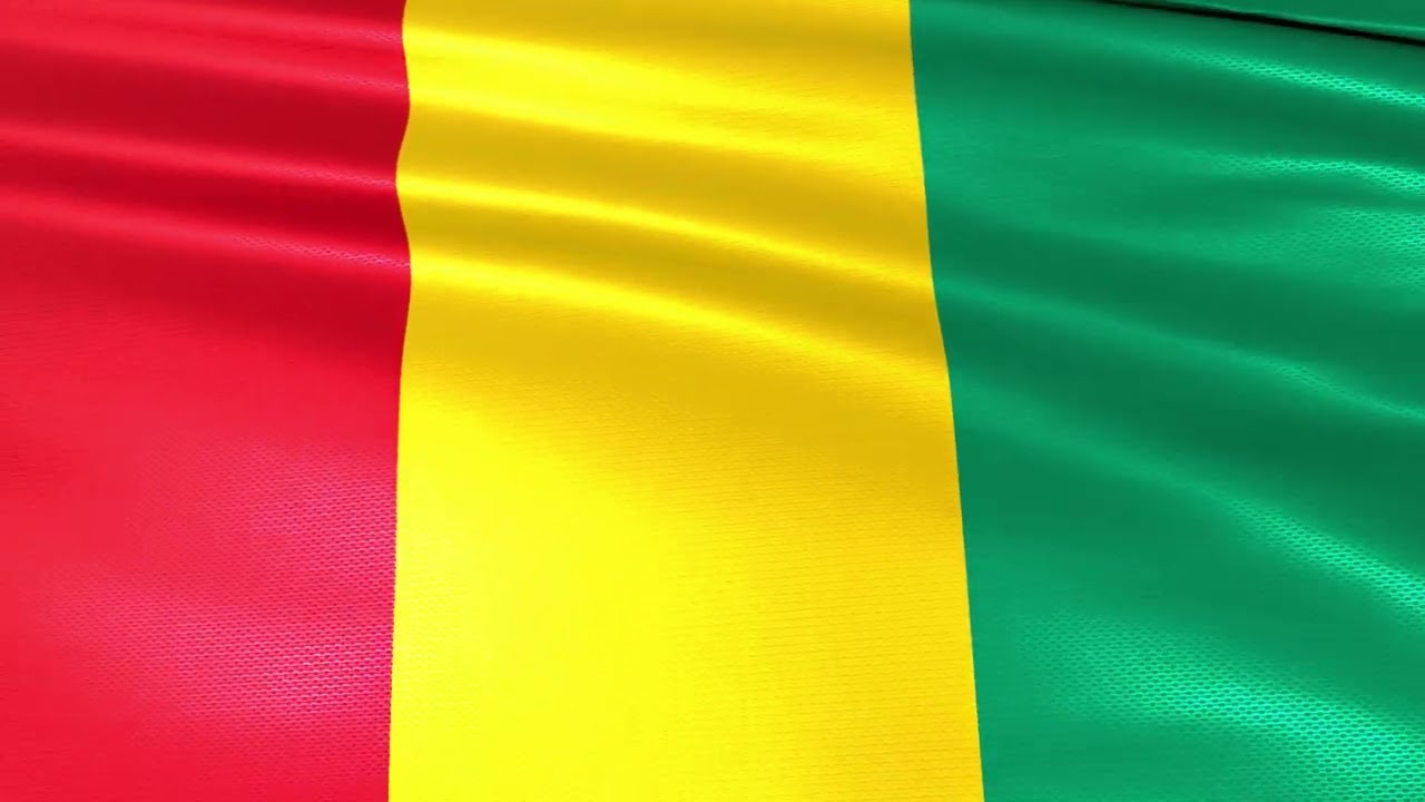 Proposed New National Anthem of Guinea | Waving Flag Animation
