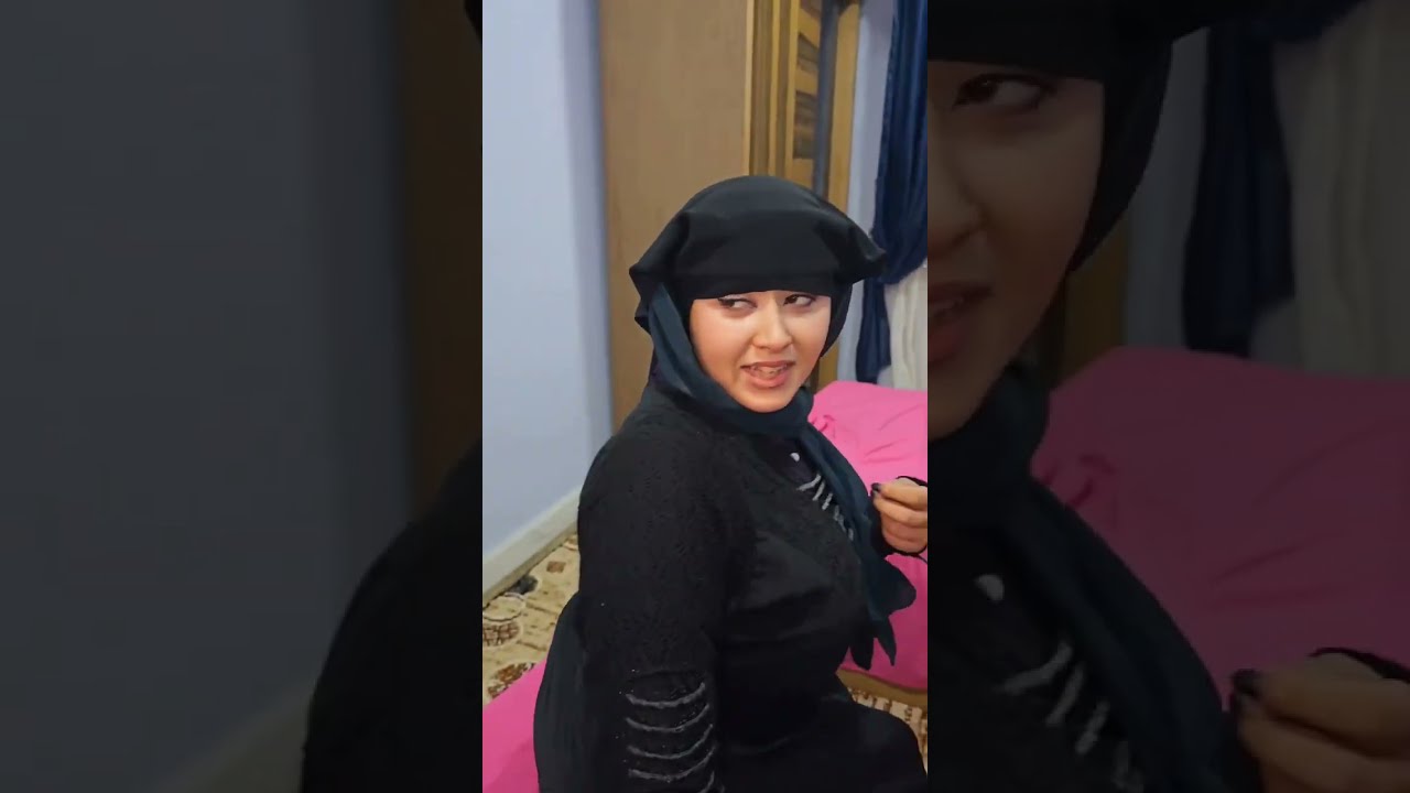 بنت تخلع النقاب امام راجل غريب