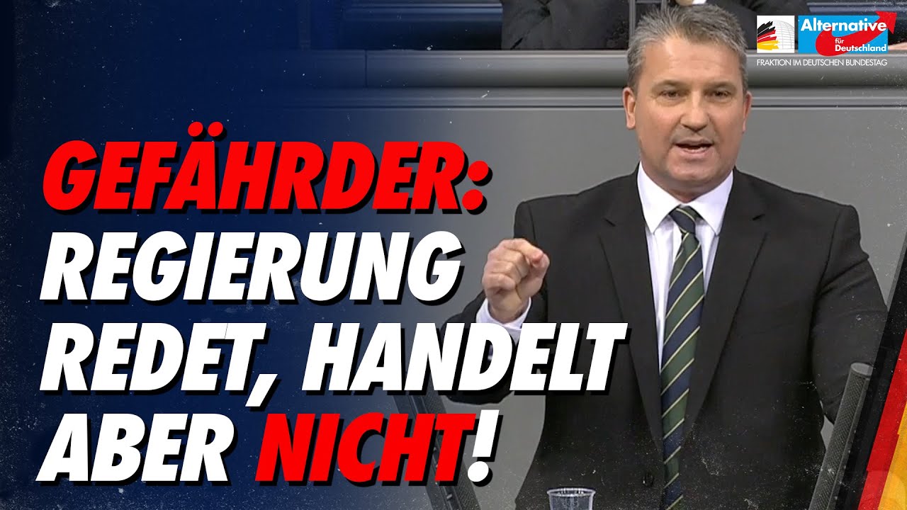 Gefährder: Regierung redet, handelt aber nicht! - Martin Hess - AfD-Fraktion im Bundestag