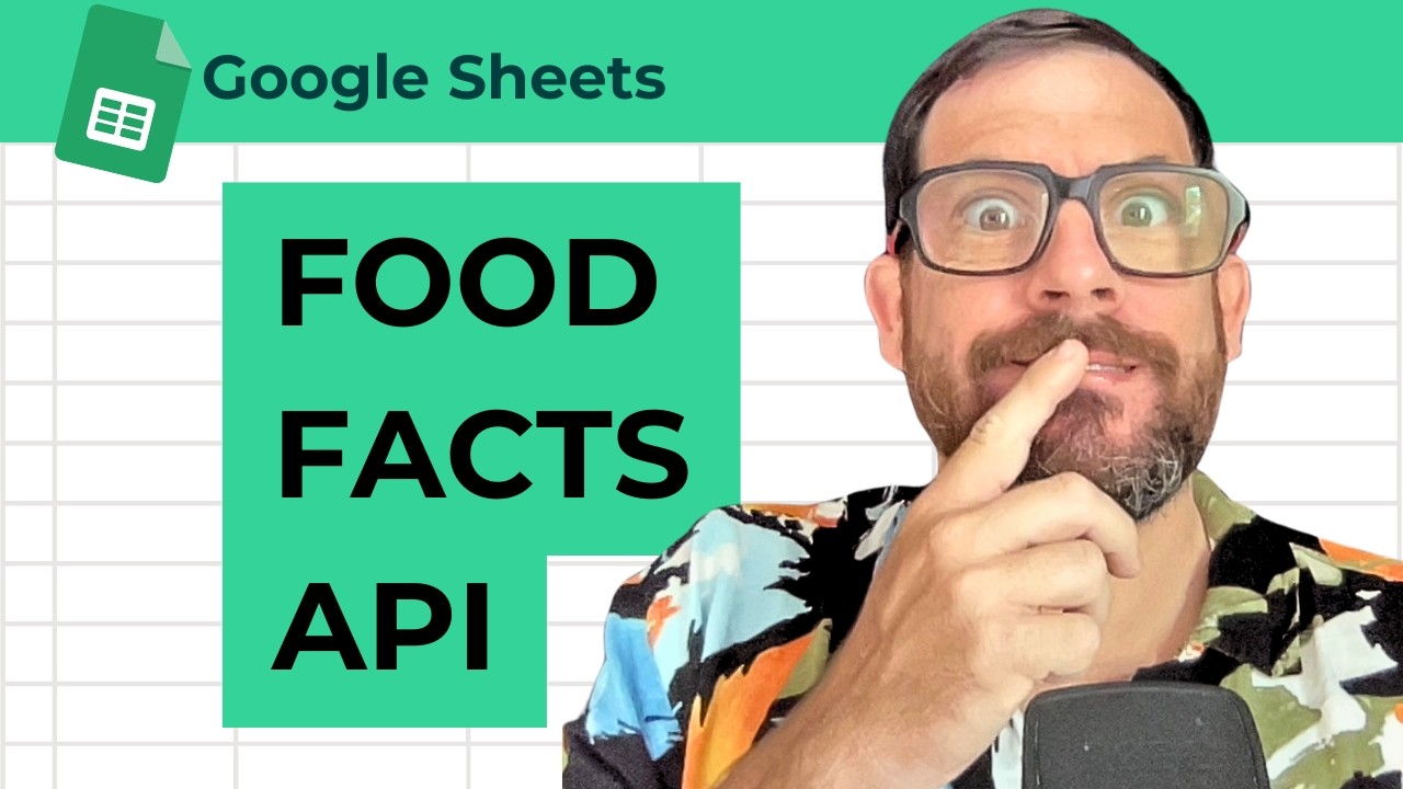 Get Nutrition Facts From Barcode in Google Sheets