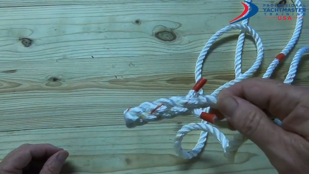 Как завязать заднюю/корончатую склейку ⎸Учебное пособие — Professional Yacht Training USA