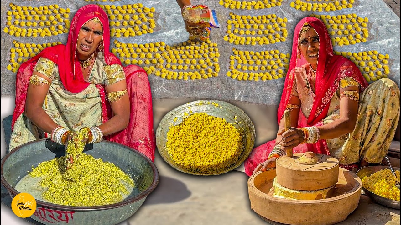 Rajasthani Style Moong Dal Ki Badi Recipe l Rajasthan Street Food