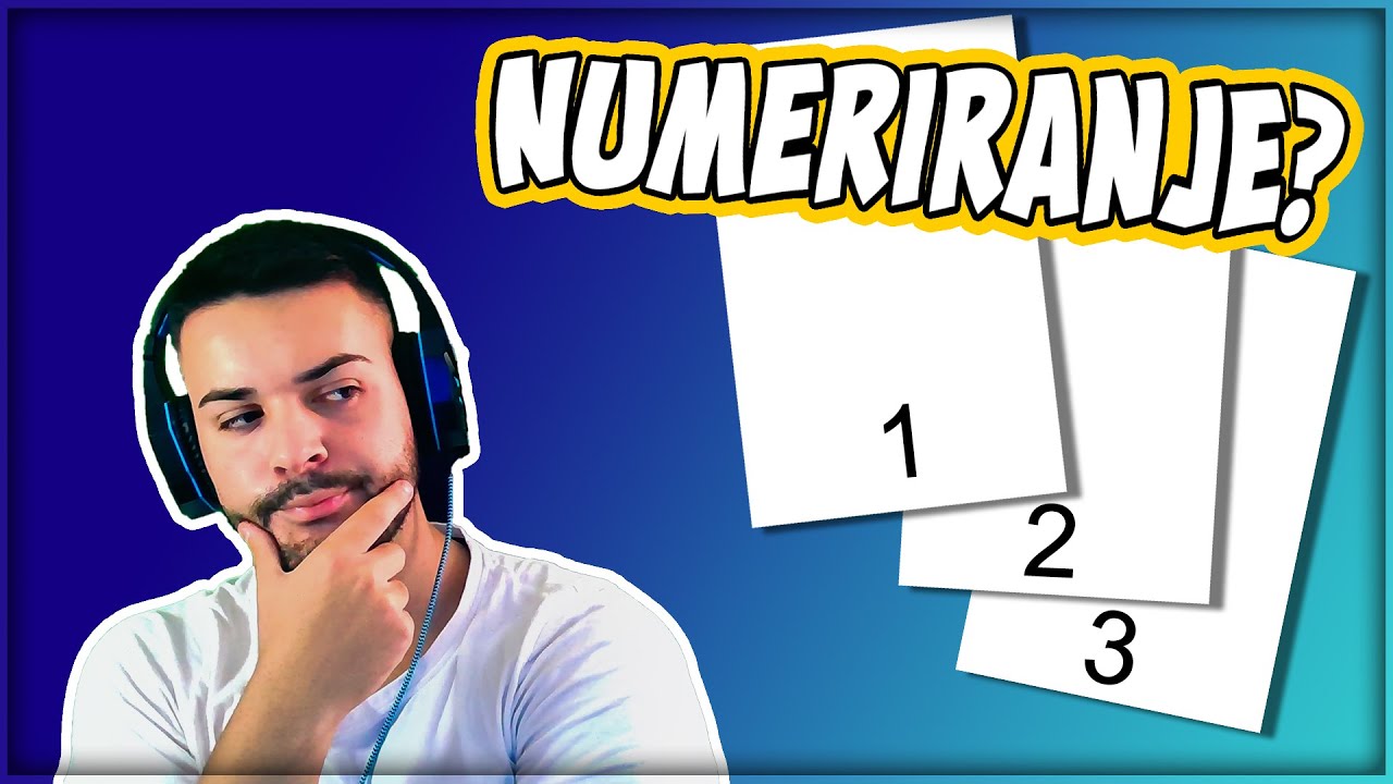Kako NUMERIRATI stranice u Wordu? (2021)