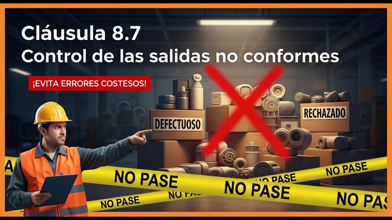 Cláusula 8.7 Control de las salidas no conformes (ISO 9001:2015)