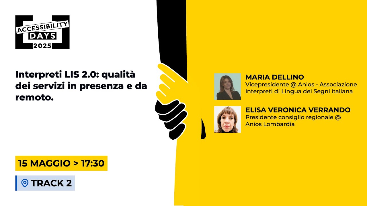 Interpreti LIS 2.0: qualità dei servizi in presenza e da remoto.