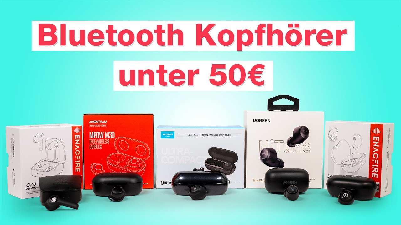 Die BESTEN 5 Bluetooth In-Ear Kopfh&ouml;rer unter 50 Euro! - Unsere Bestenliste - Testventure - 2021