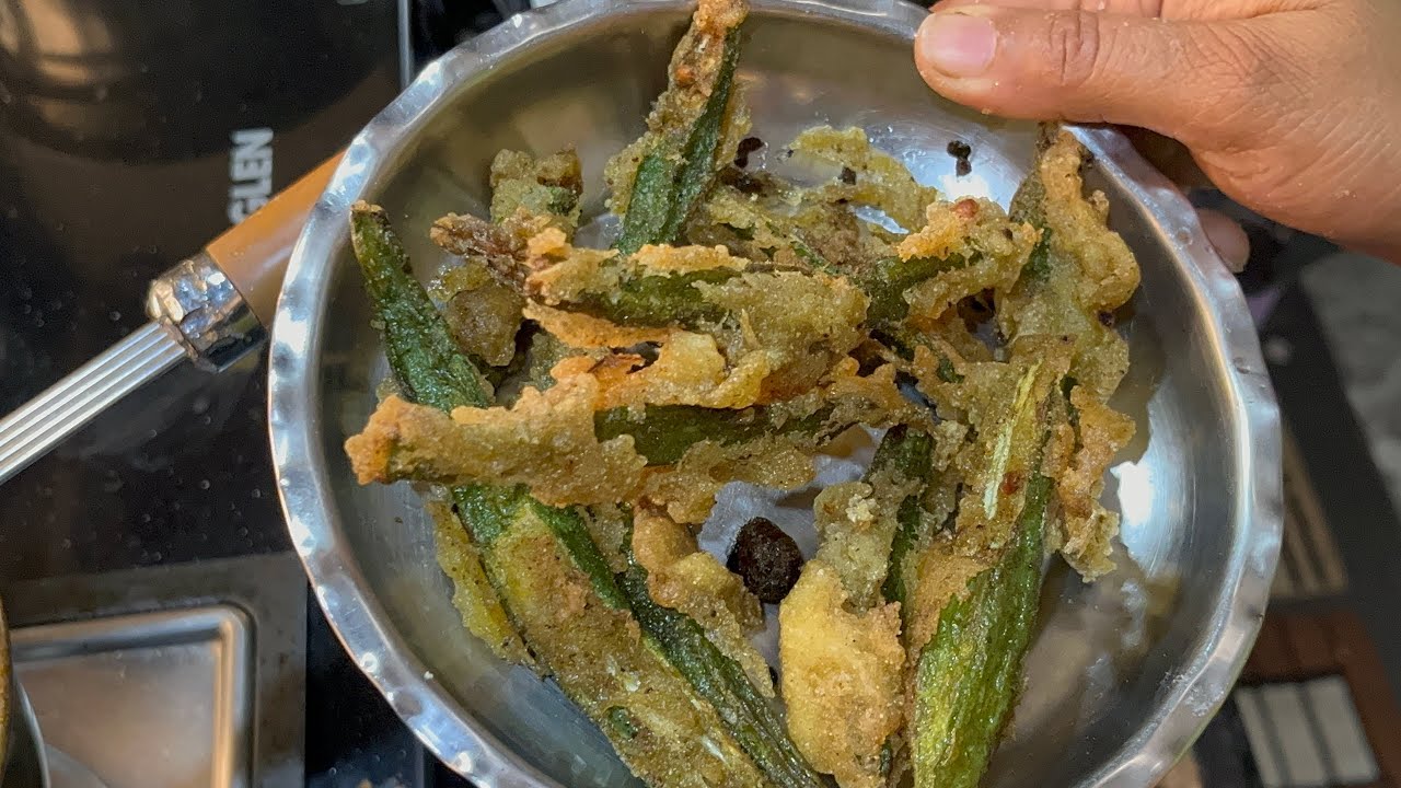 How make to crispy Bindi Bhajiya###🫰🏻