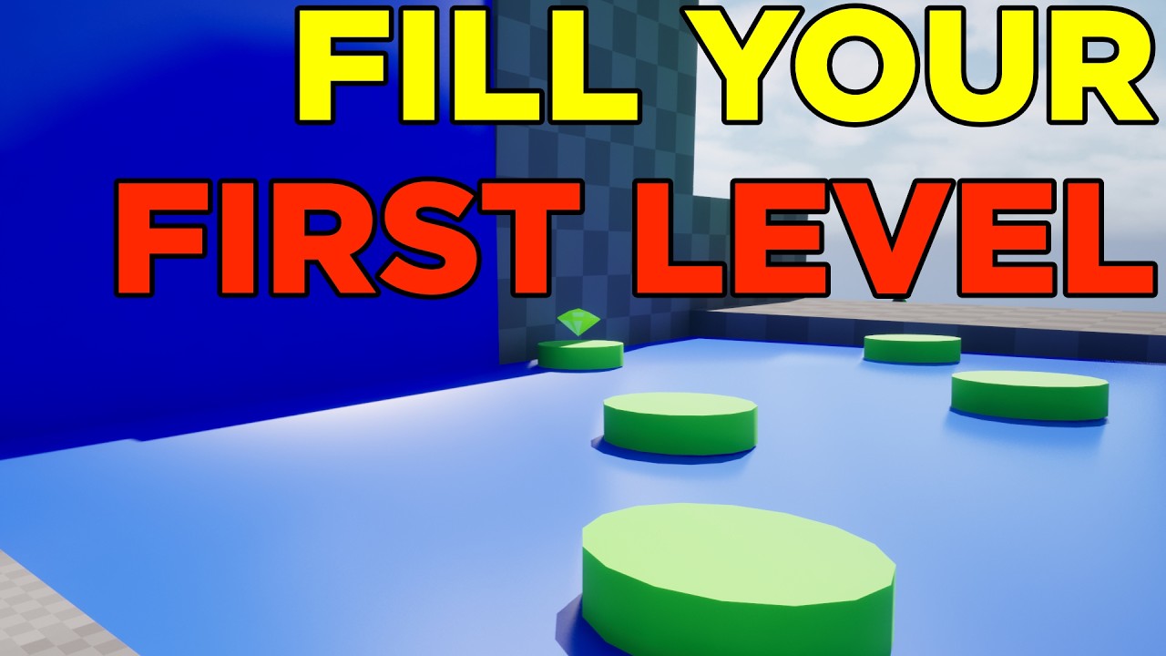 Filling your Levels with Your OWN blueprints!  Make your First Game in Unreal Engine #12