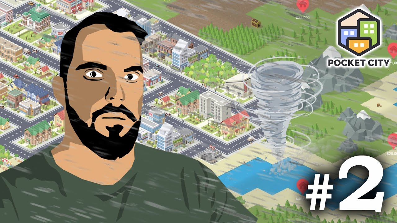 На город обрушился торнадо! - Pocket City #2