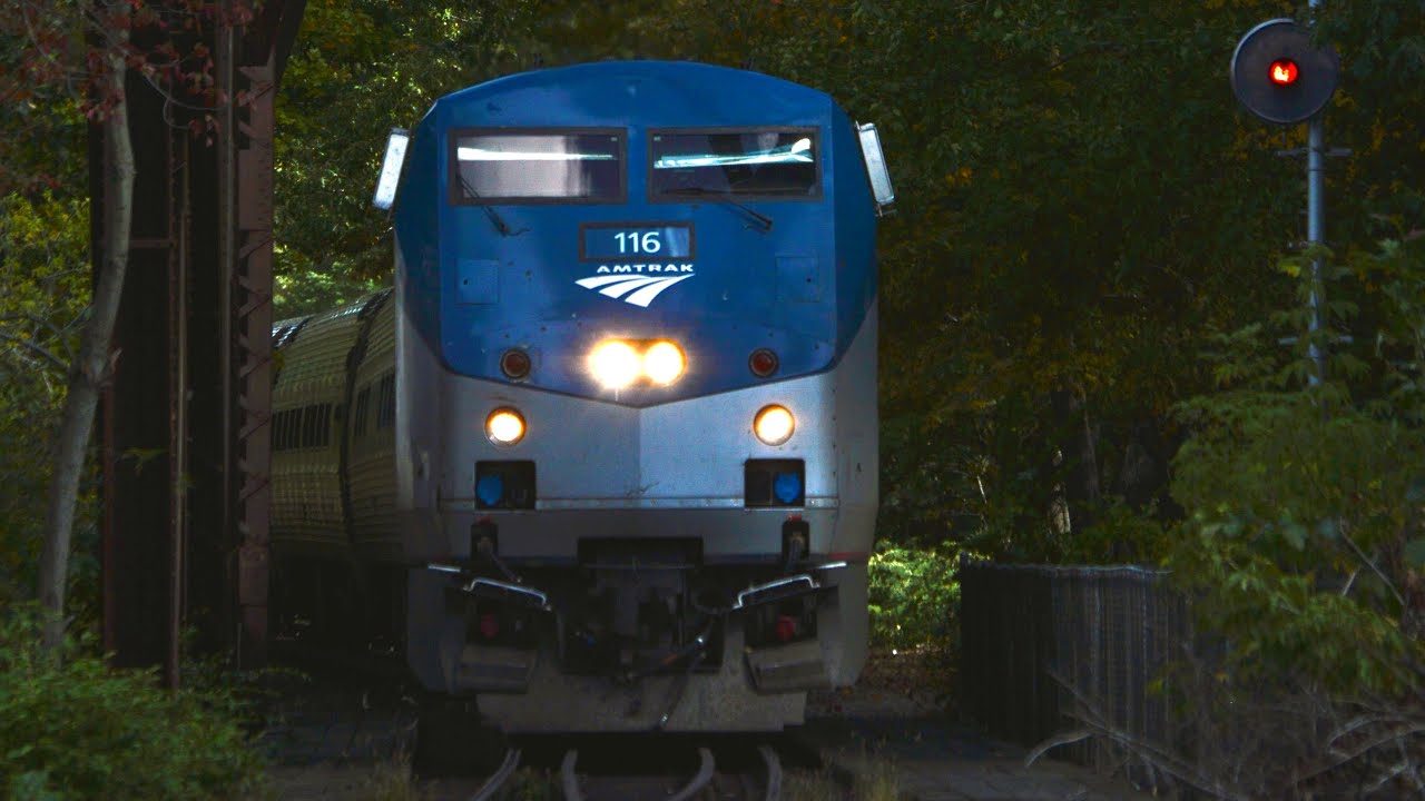 7 Amtrak Downeaster Trains in Dover and Exeter NH on 10/08 & 10/09/23