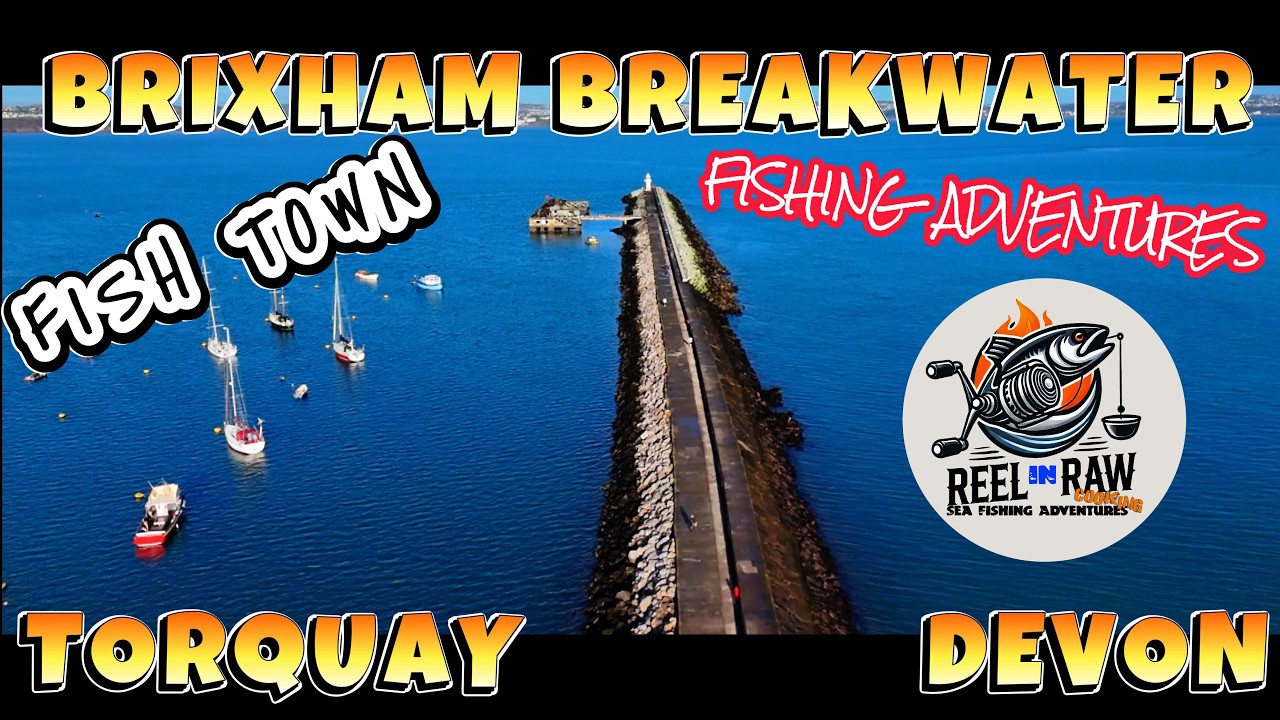 Brixham Breakwater Fish Town Torquay Devon 4k Vlog Drone Sea Fishing Adventure Seal Lures Bait Snags
