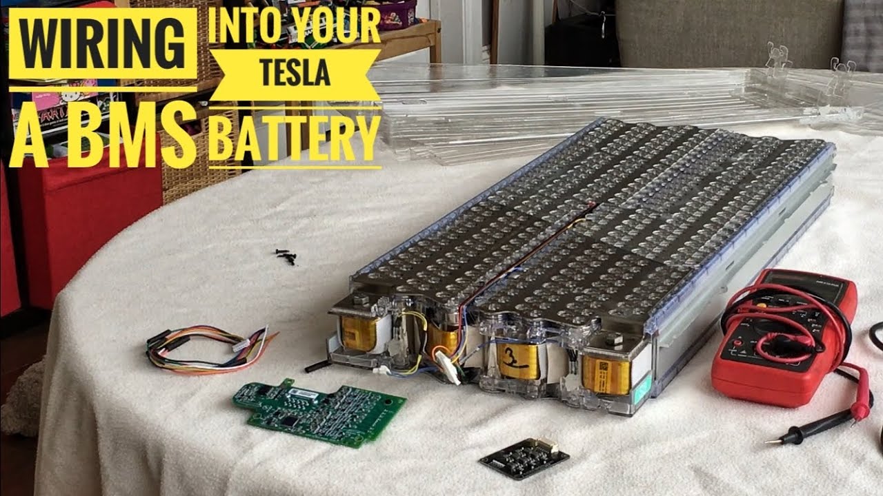 5. How to wire in a BMS to your lithium ion (Tesla) battery to balance / equalise the voltages