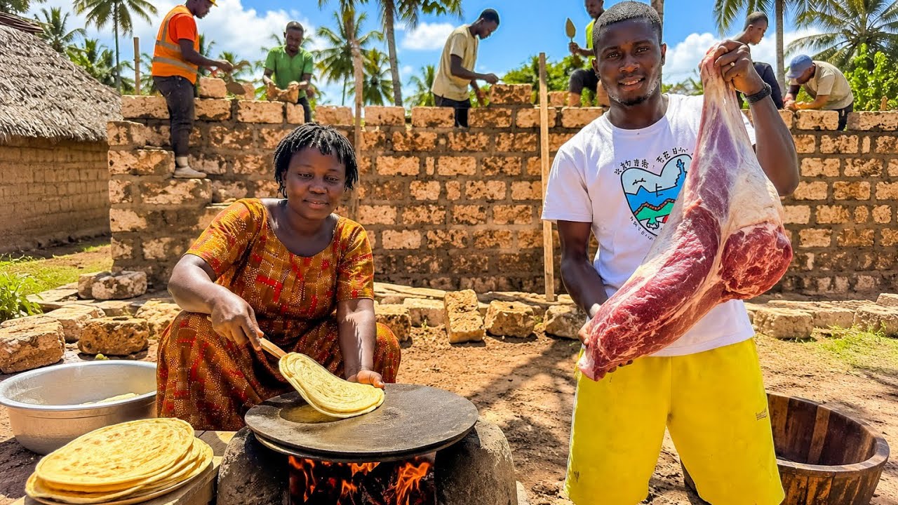 Meet My Husband❤️🥰 Our 3-Bedroom Dream Home Is Rising! & Soft Layered Chapati with Mutton Stew