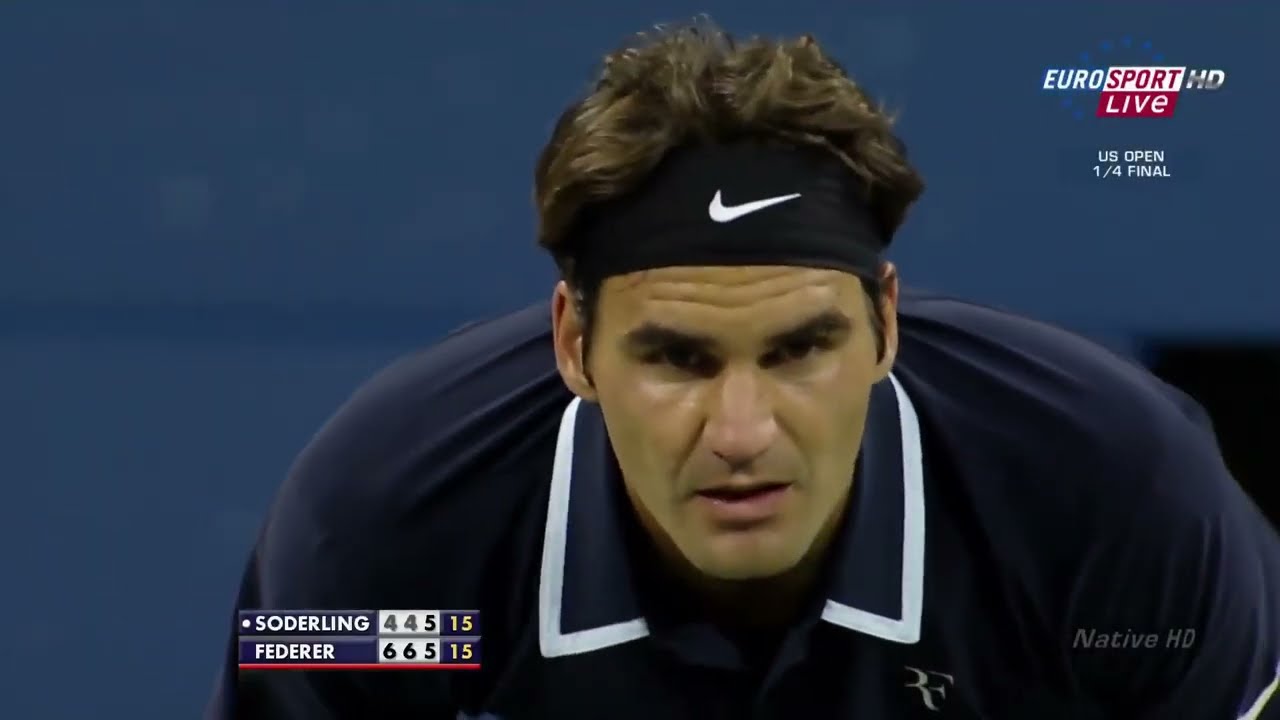 Roger Federer vs Robin Soderling | US Open 2010 QF Highlights