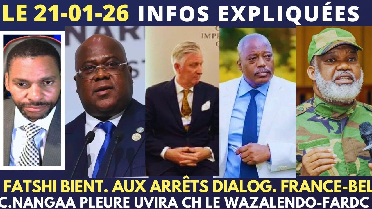 FATSHI BIENT. AUX ARRÊTS DIALOG. FRANCE-BELGIQUE IMPOSENT C.NANGAA PLEURE UVIRA CH L WAZALENDO-FARDC