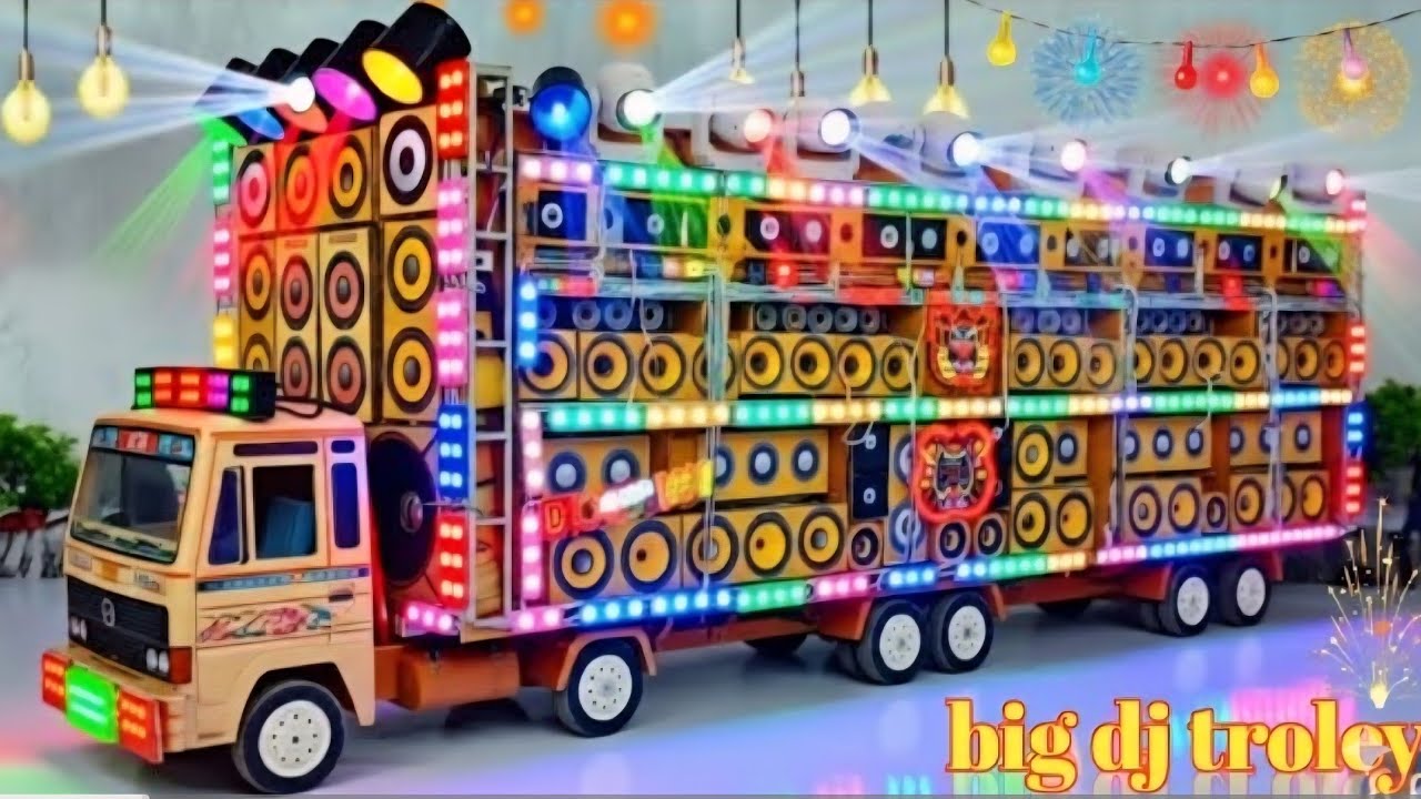 Mini Dj Truck Setup | how to make mini dj setup with cardboard Making Dj setup at home | dj wala