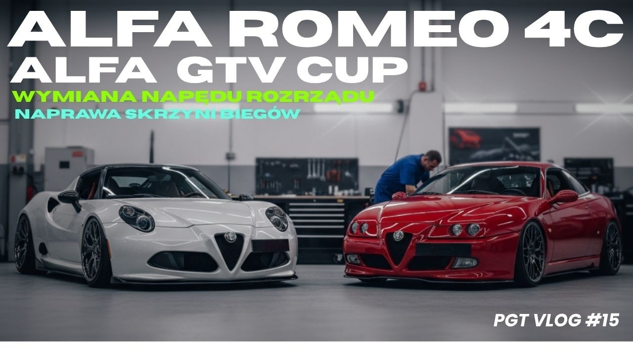 ALFA ROMEO 4C — замена ремня ГРМ | ALFA ROMEO GTV Cup — ремонт коробки передач PGT VLOG №15