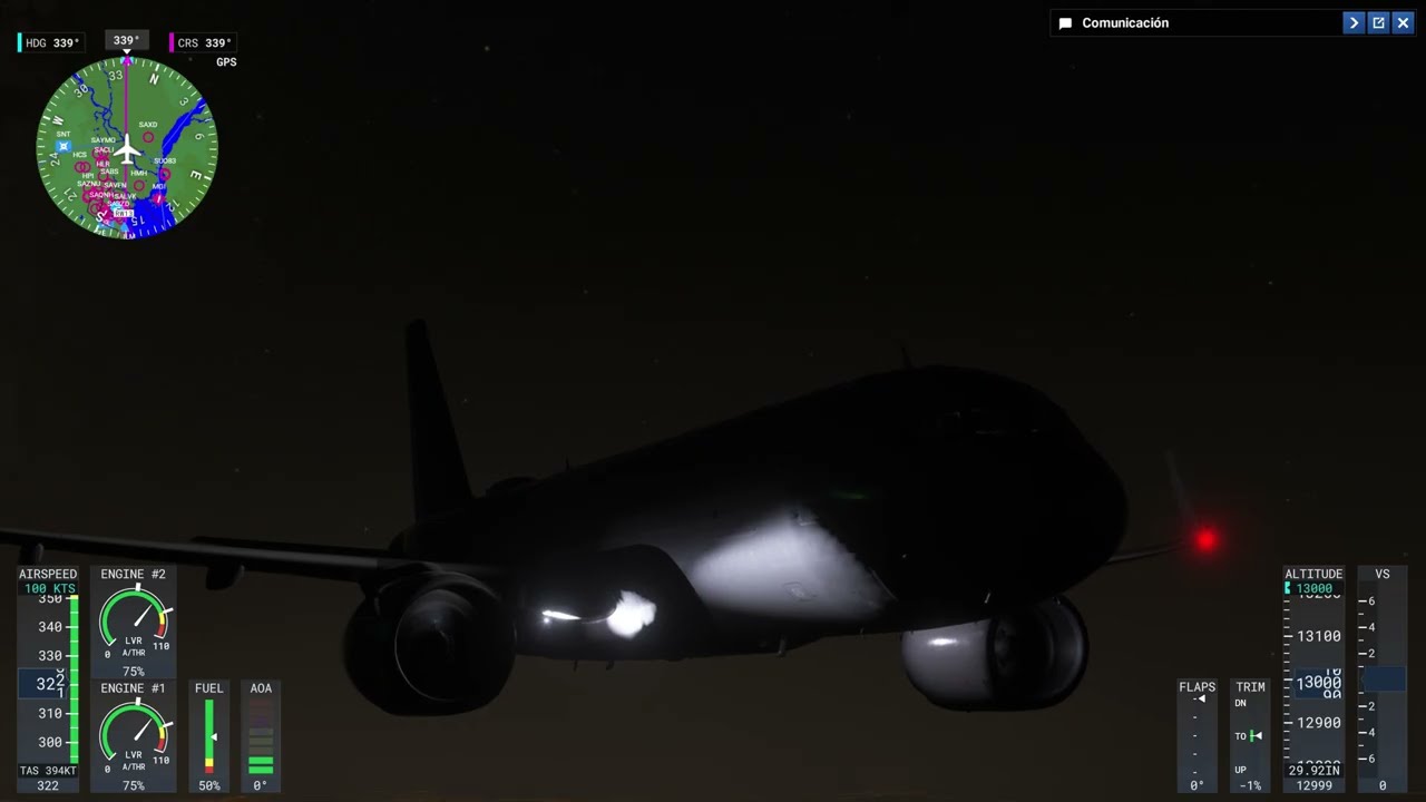 Microsoft Flight Simulator aproximacion perfecta a parana despegue desde bs as en airbus A 320 NEO
