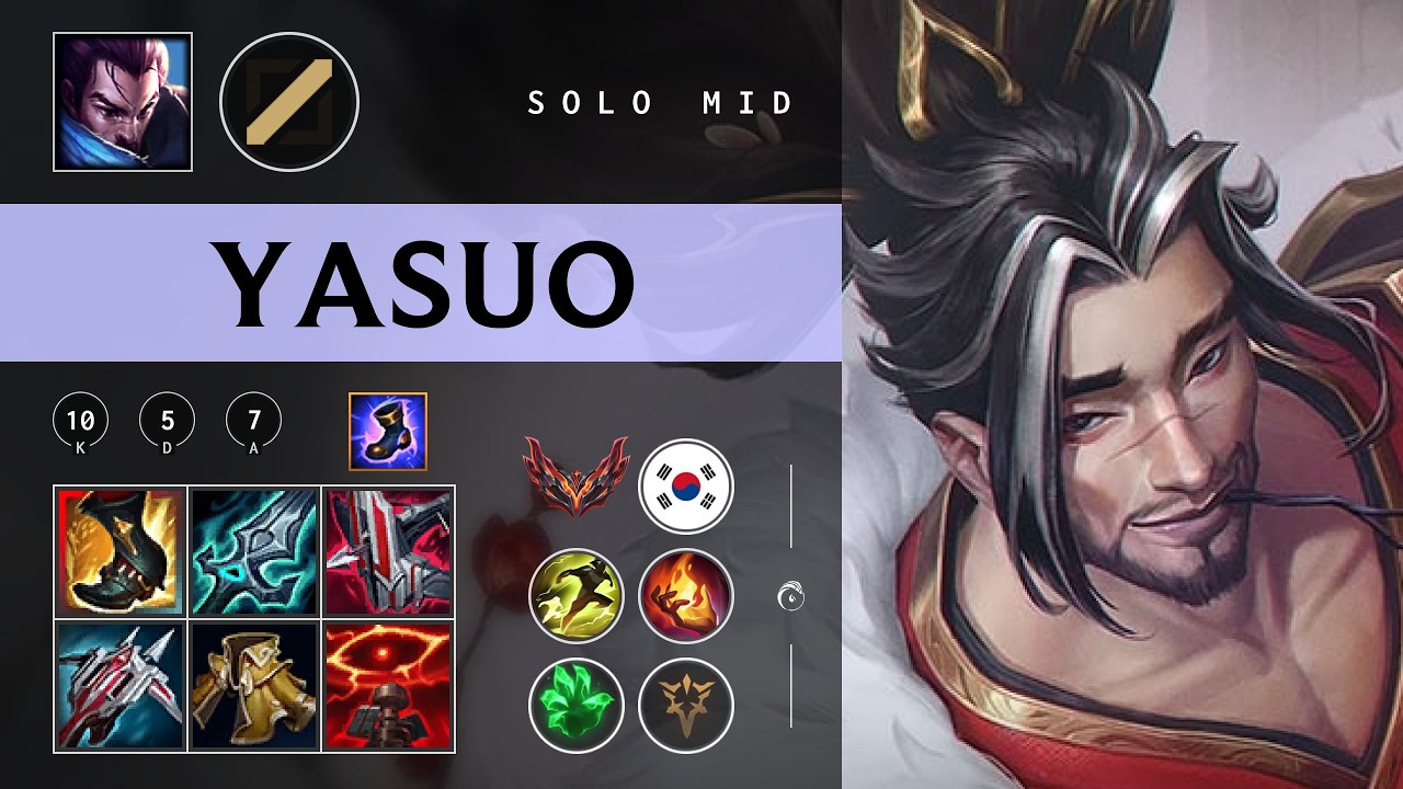 Yasuo Mid vs Akali - KR Grandmaster Patch 26.05