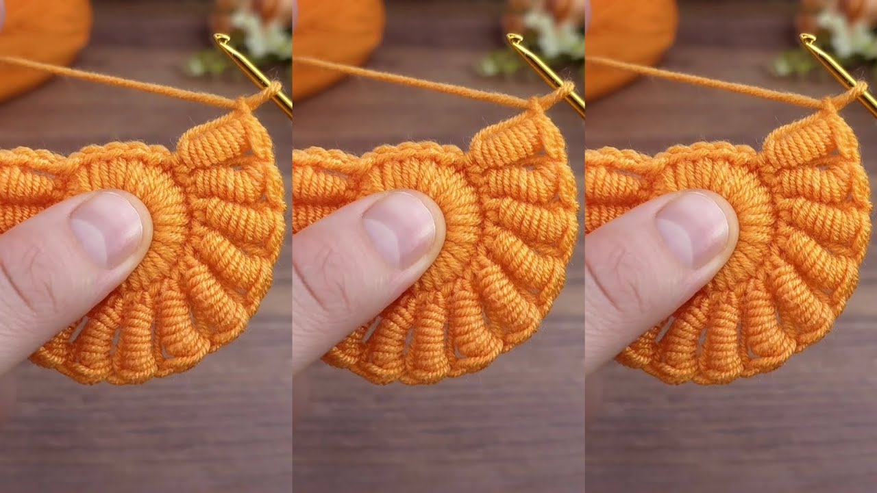 Finger  tricks!!! Very easy crochet flower motif making 