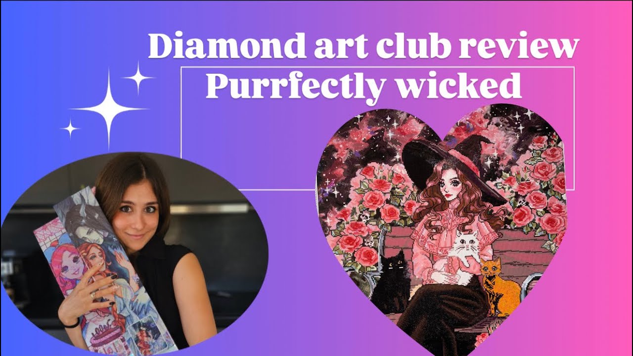 Sneak peek video for purrfectly wicked by diamond art club 💗 