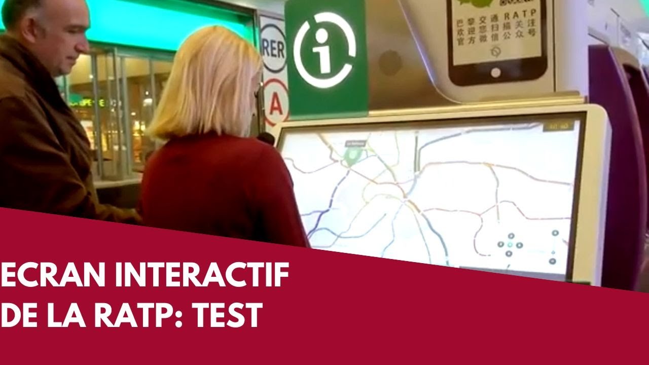 Test Écran Interactif de la RATP