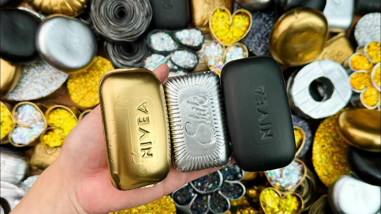 @AllaAsmr Compilation set★ASMR SOAP★Crushing soap★Cutting soap cubes★FOAM&GLITTER&STARCH★​⁠