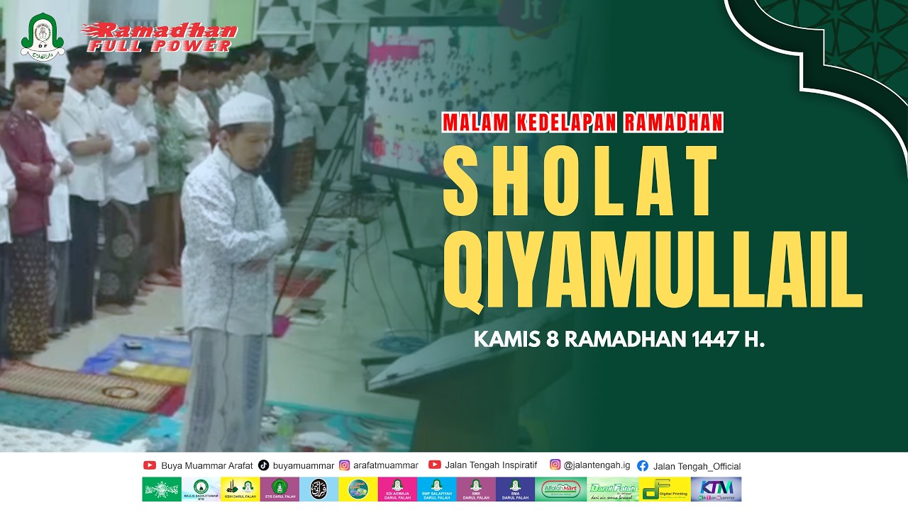 🔴 LIVE..!! SHOLAT QIYAMULLAIL MALAM KE DELAPAN RAMADHAN